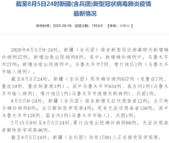 新疆新冠病毒疫情起源探讨